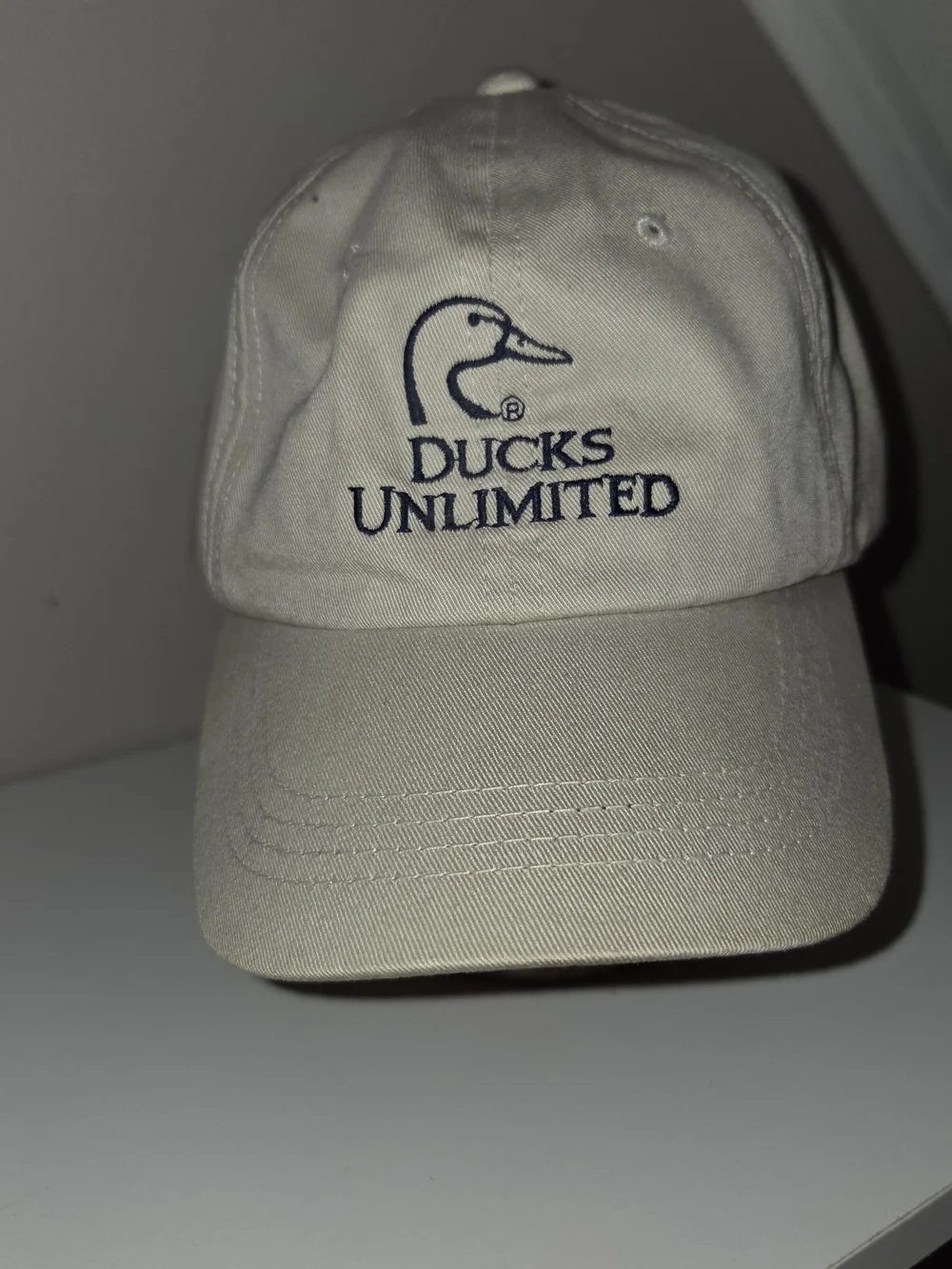 Vintage Ducks Unlimited Embroidered Logo Baseball Cap - Khaki Youth